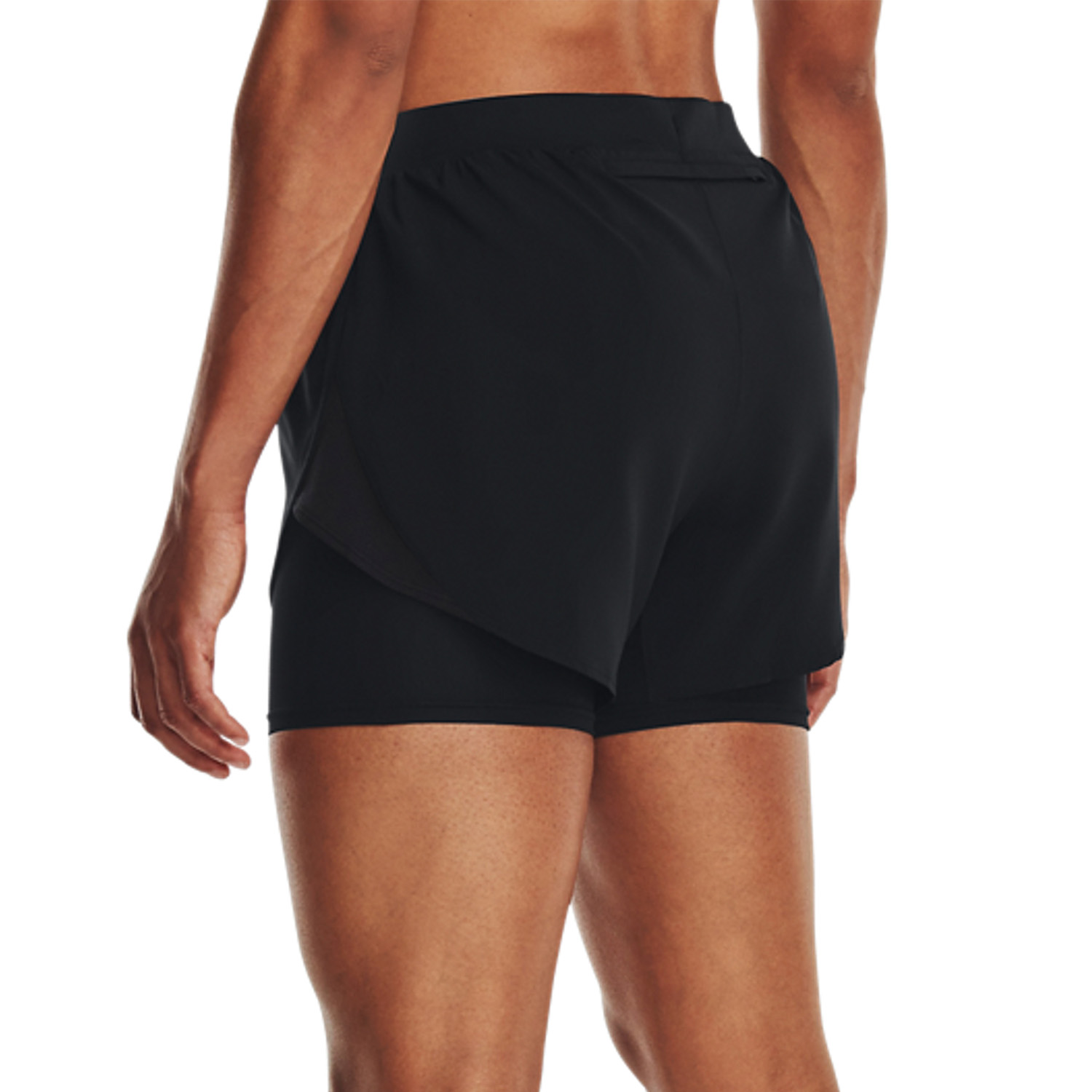 Under Armour Fly By Elite 2 in 1 4in Pantaloncini Black/Reflective