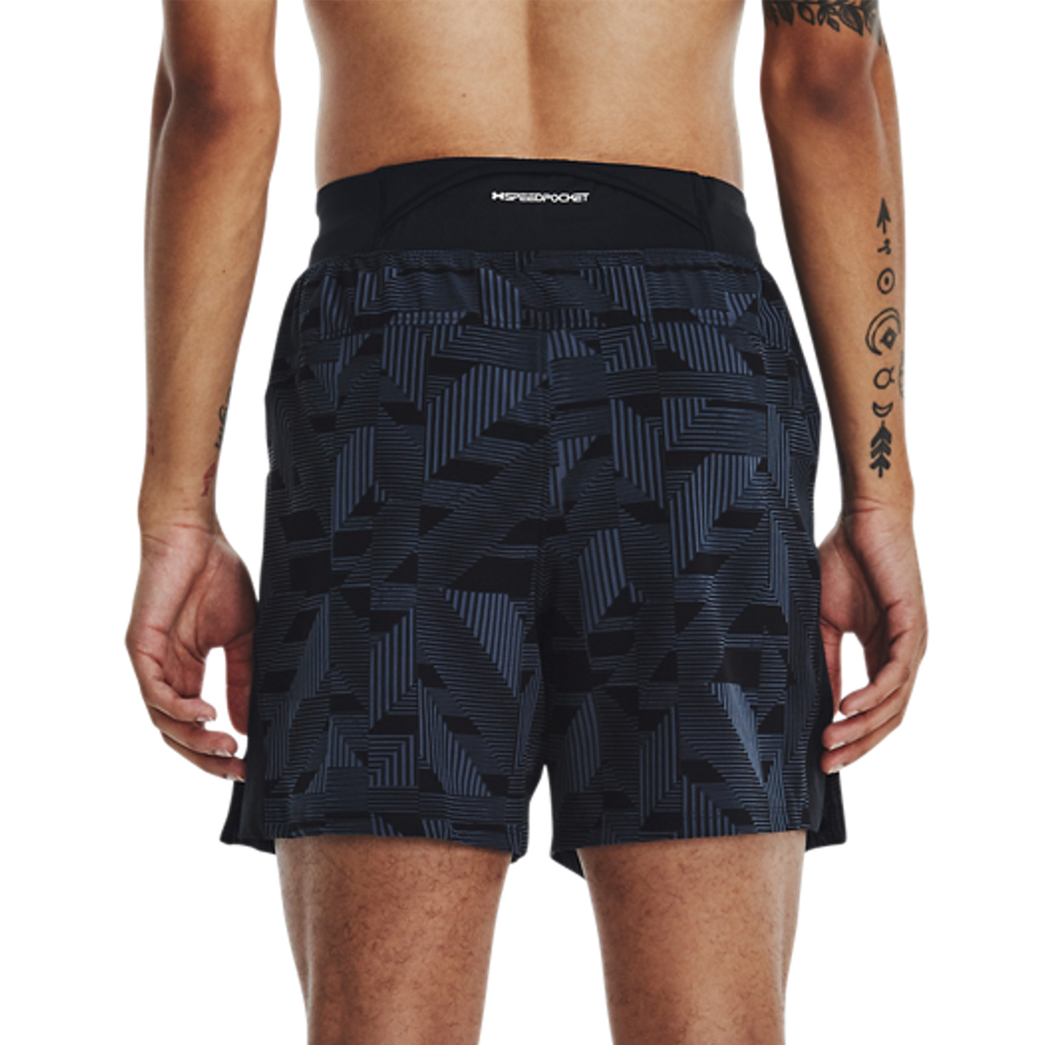 Under Armour Launch Elite Graphic 5in Pantaloncini Black/Downpour Gray