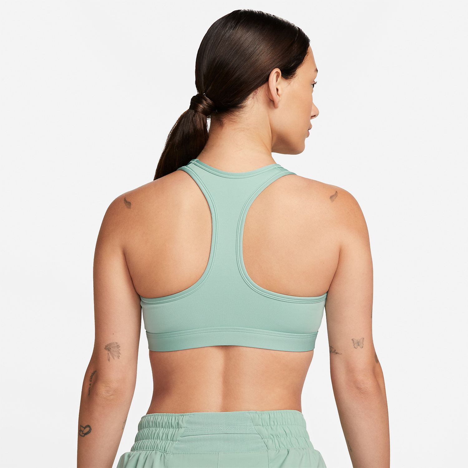 Nike Swoosh Dri-FIT Reggiseno Sportivo Mineral/Black