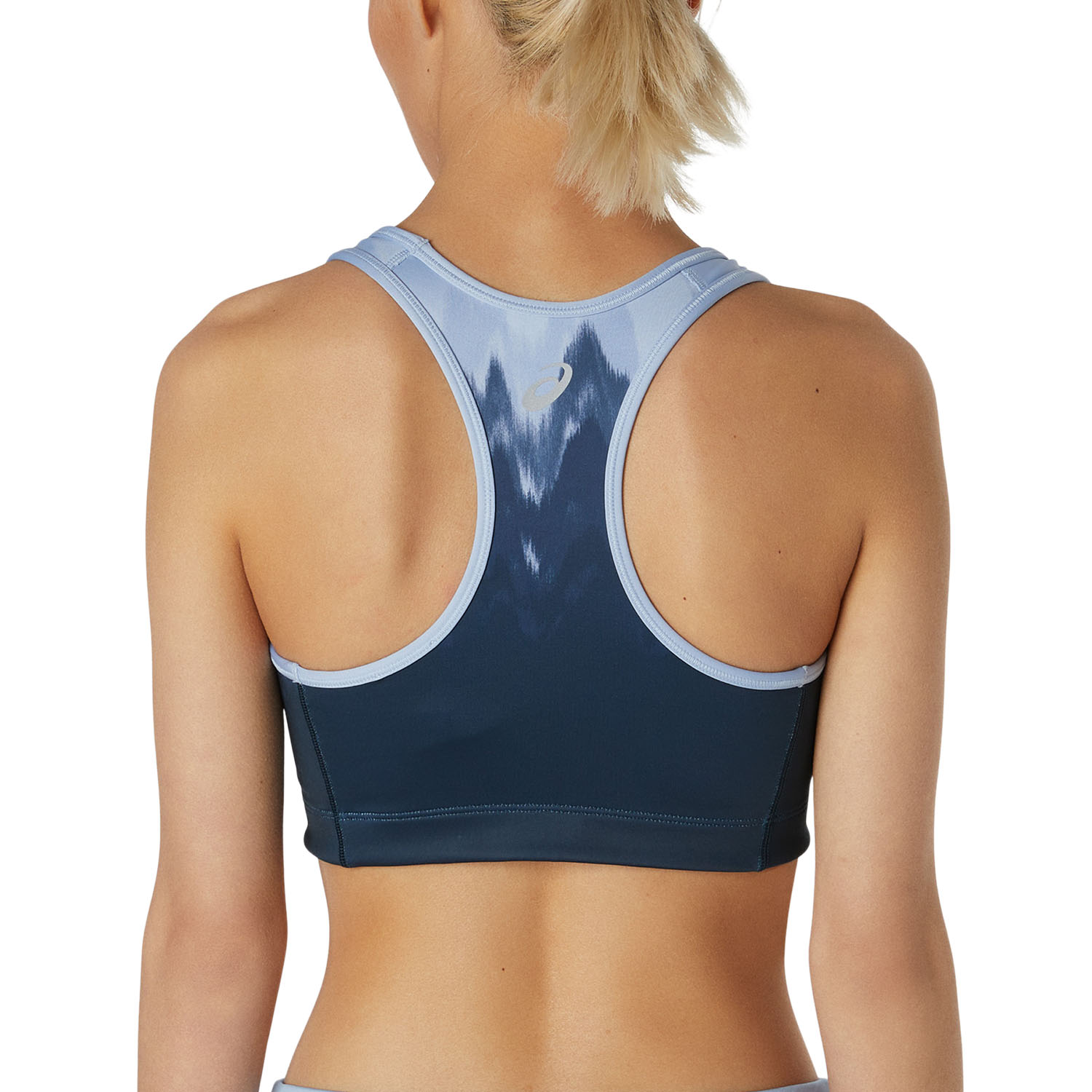 Asics Logo Kasane Reggiseno Sportivo Mist/French Blue