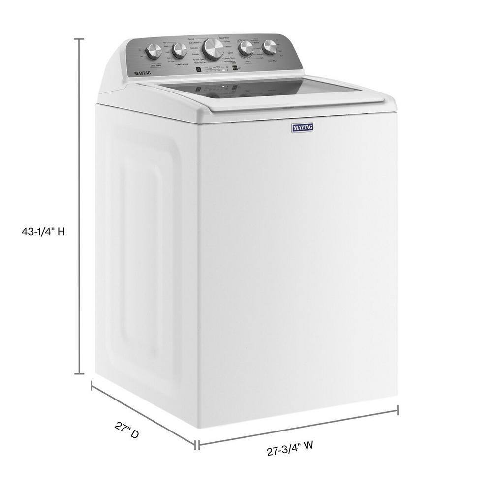 Lavatrice a Carico Dall'Alto Maytag da 4,8 cu. ft. con Extra Power Boost, Bianco – MVW5430MW