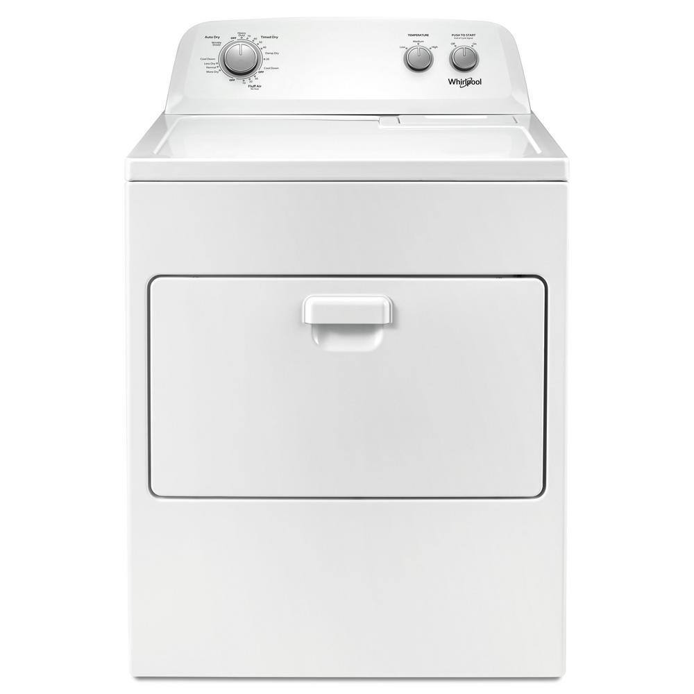 Asciugatrice Elettrica Whirlpool da 7,0 cu. ft., Sistema AutoDry™, Wrinkle Shield™, Bianco