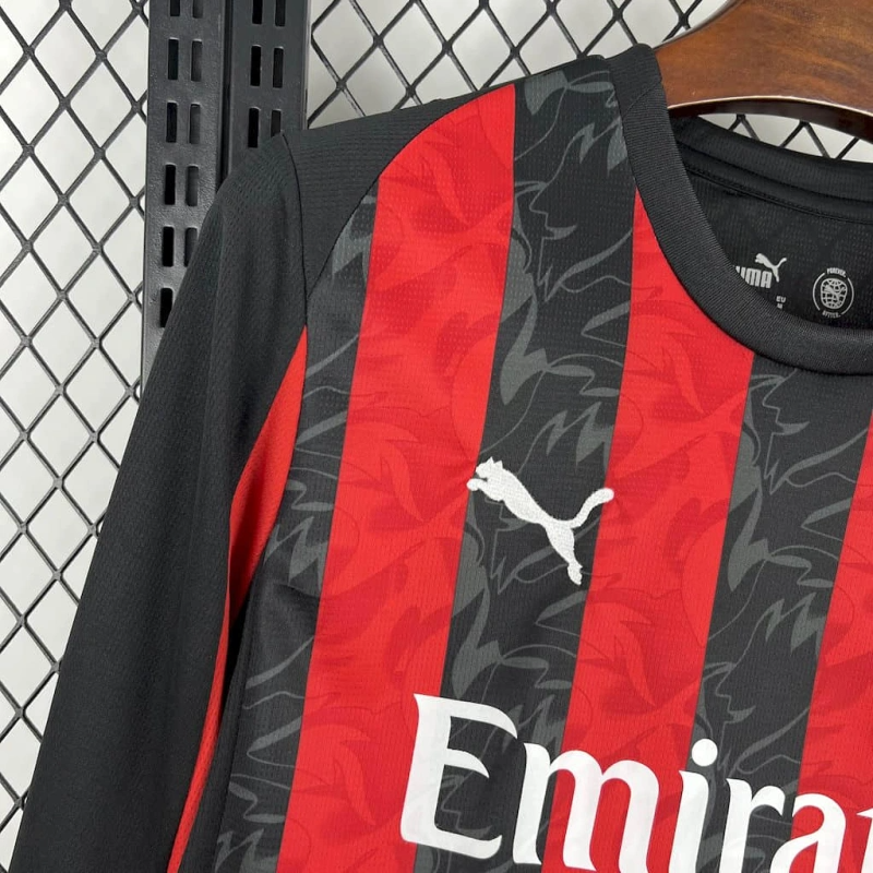 AC Milan 25/26 home Long Sleeve jersey kit shirt