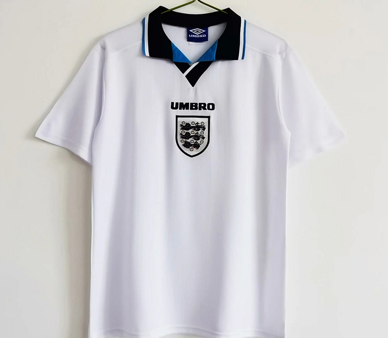 England 1996 retro jersey home shirt