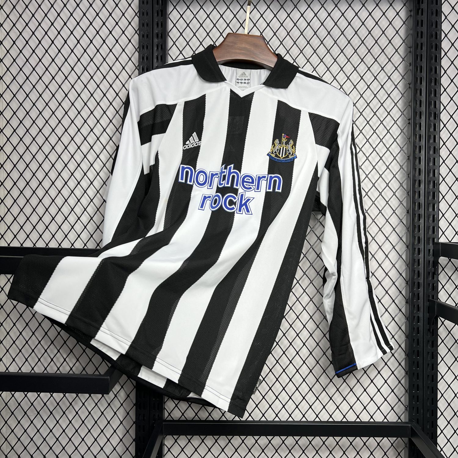 Newcastle United 03/05 home Retro Long Sleeve jersey kit shirt