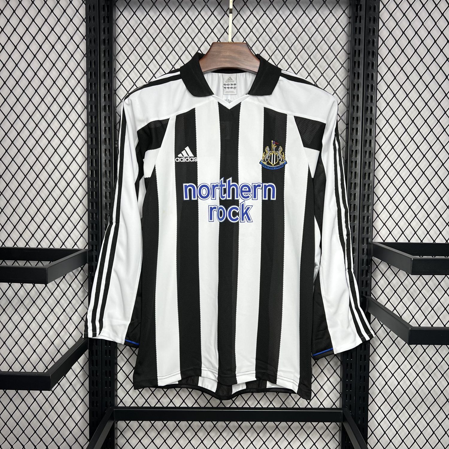 Newcastle United 03/05 home Retro Long Sleeve jersey kit shirt