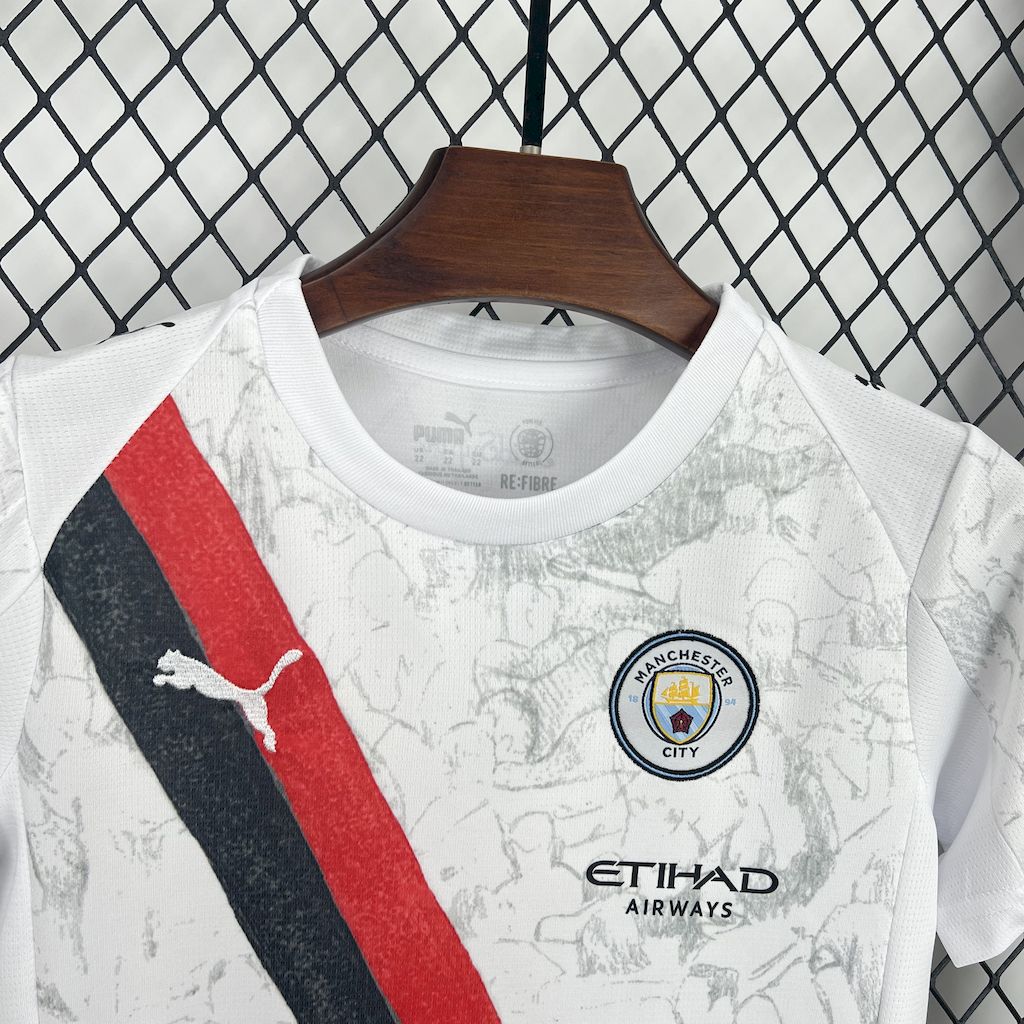 Manchester City 25/26 away kids jersey kit shirt