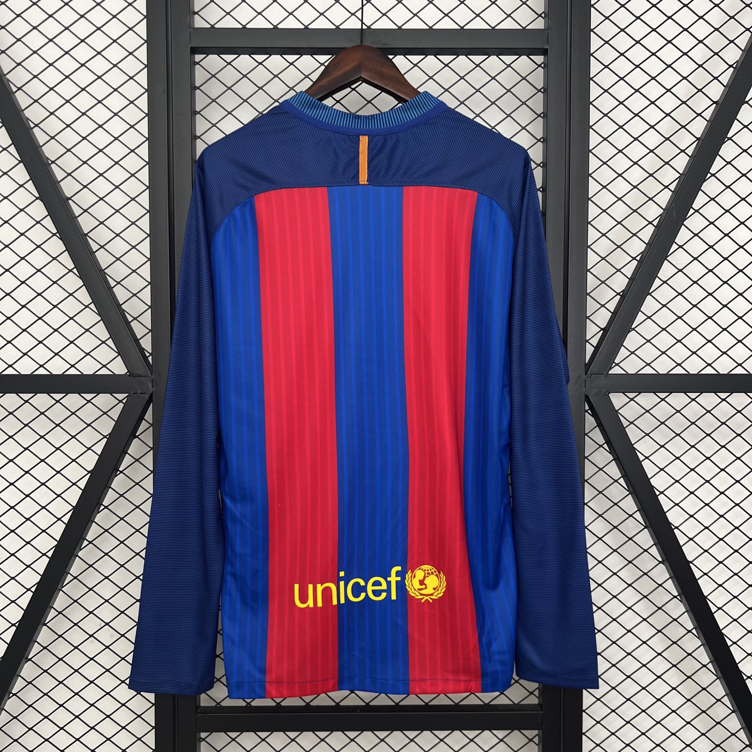 Barcelona 14/15 home Retro long sleeve jersey kit