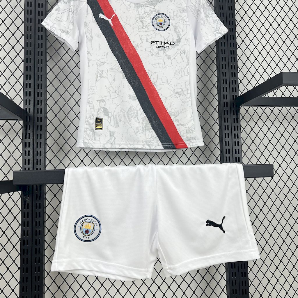 Manchester City 25/26 away kids jersey kit shirt