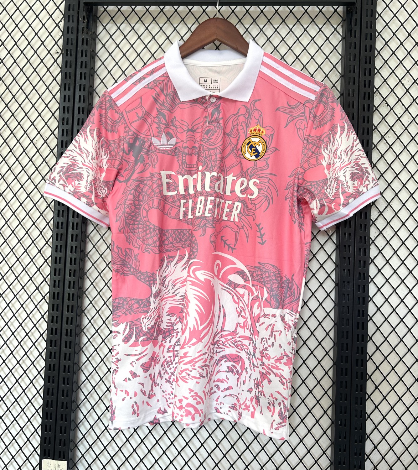 Real Madrid 25/26 pink dragon jersey kit shirt