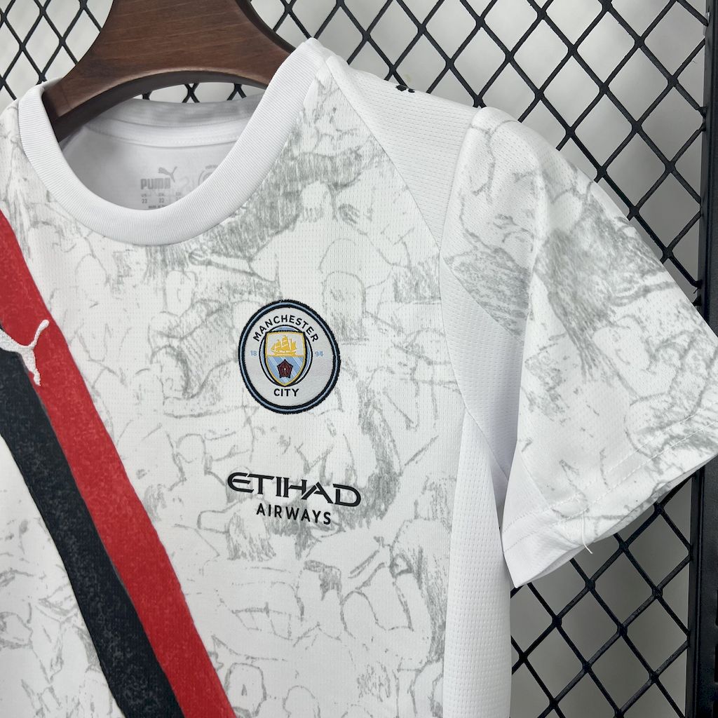 Manchester City 25/26 away kids jersey kit shirt