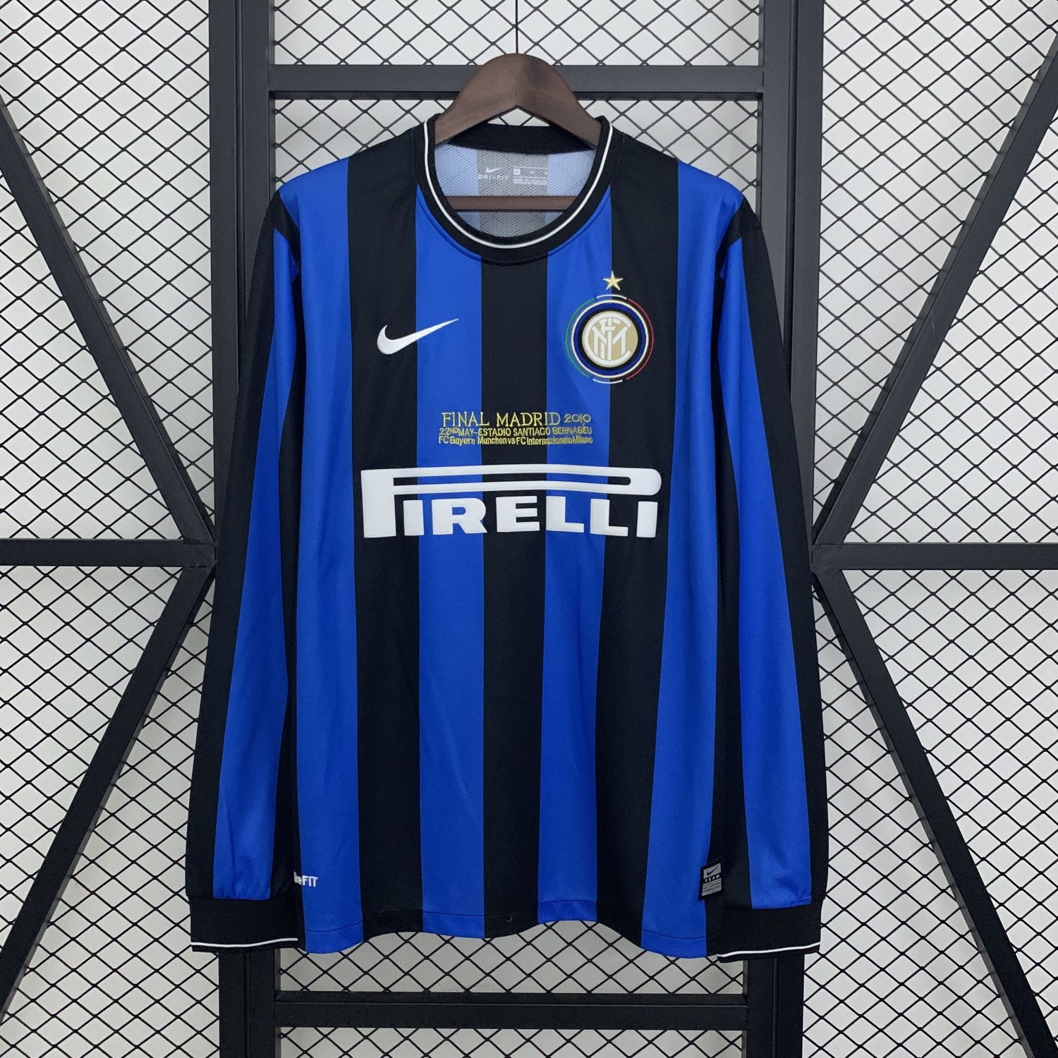 Inter Milan 09/10 home Retro Long Sleeve jersey kit shirt