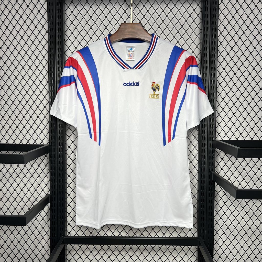France 1996 away retro jersey shirt kit