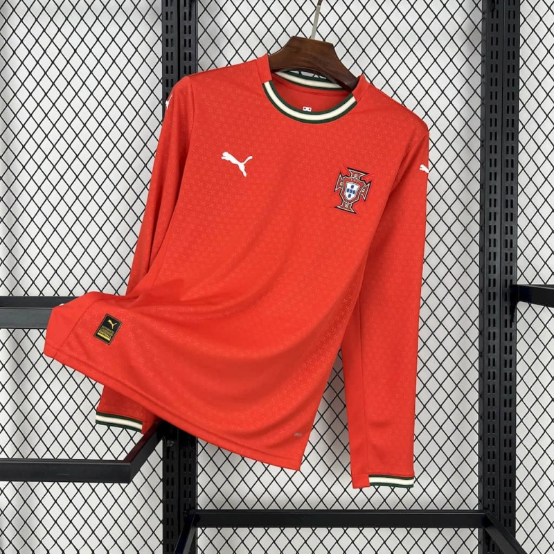Portugal 25/26 home Long sleeved jersey kit shirt
