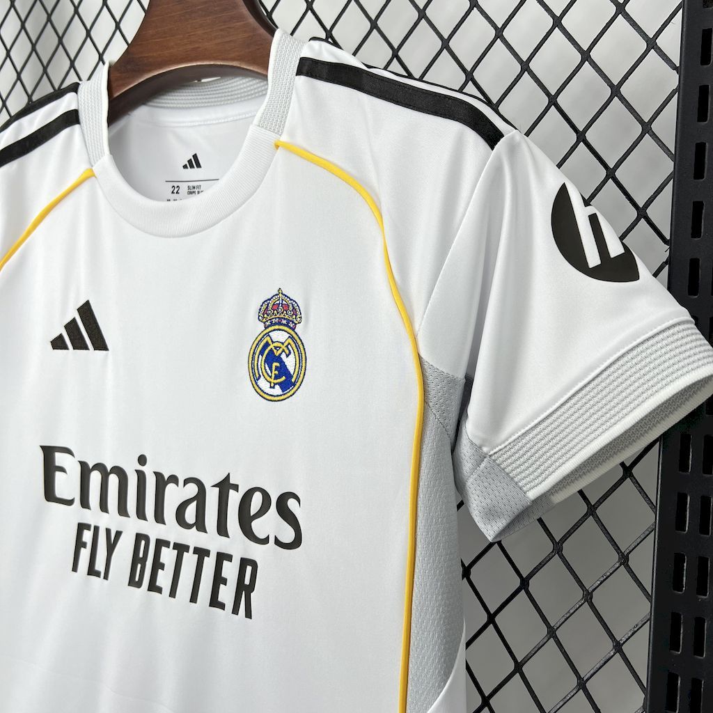Real Madrid 25/26 home Kids jersey kit shirt