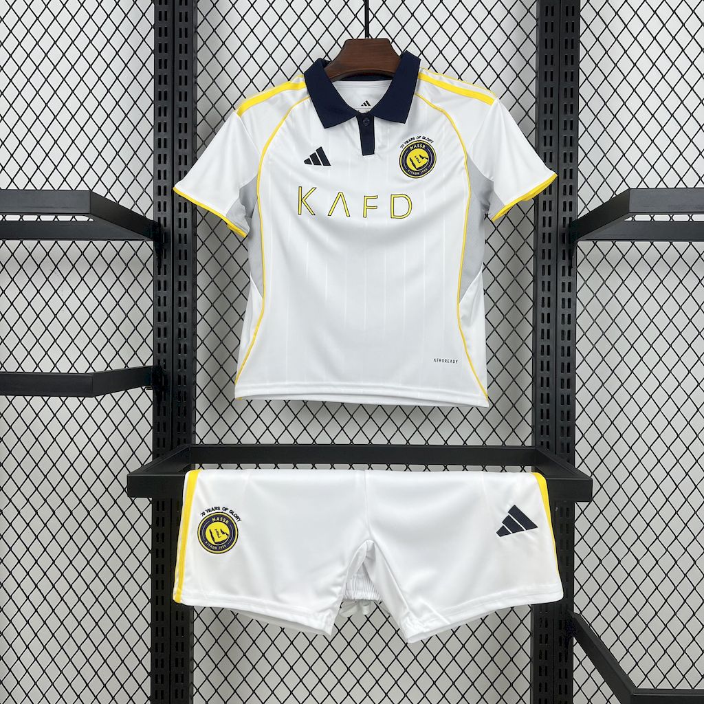 Al Nassr 25/26 third Kids jersey kit shirt
