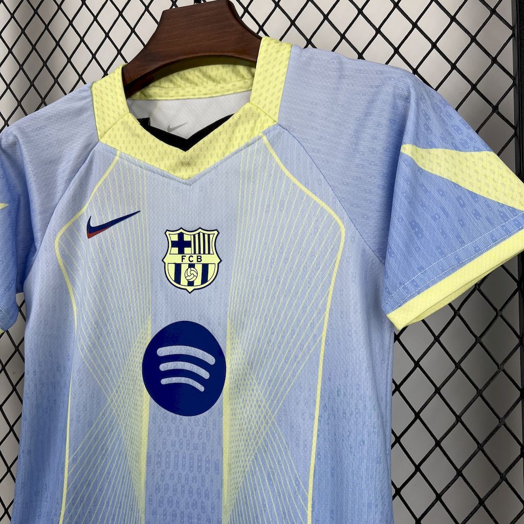 Barcelona 25/26 Blue Special Edition kids jersey kit