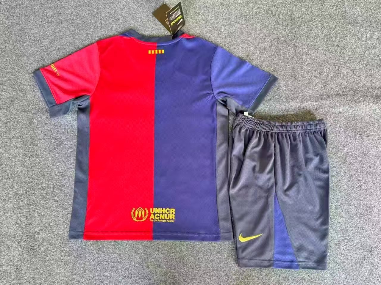 Barcelona 24/25 Travis Scott home kids jersey kit