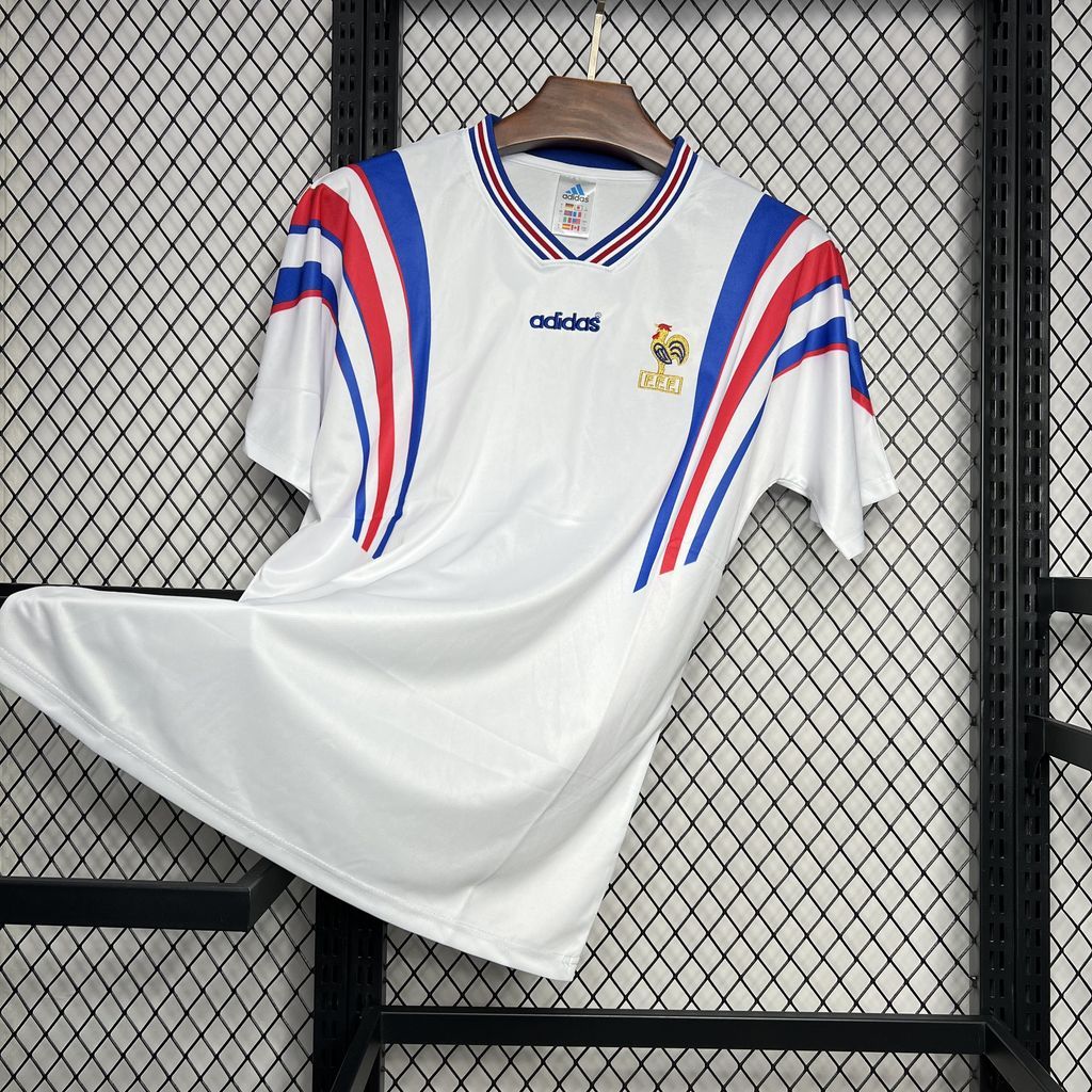 France 1996 away retro jersey shirt kit