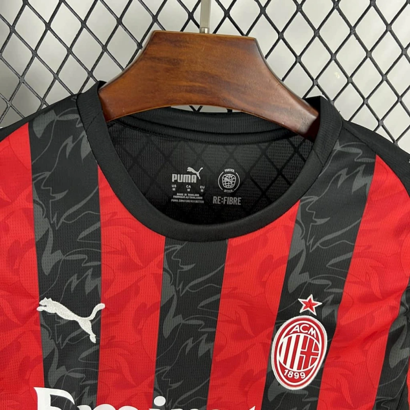 AC Milan 25/26 home Long Sleeve jersey kit shirt