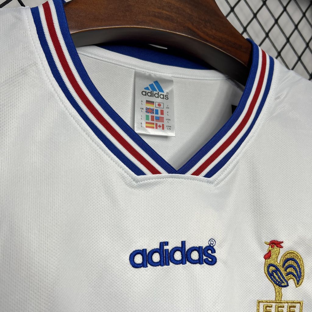 France 1996 away retro jersey shirt kit