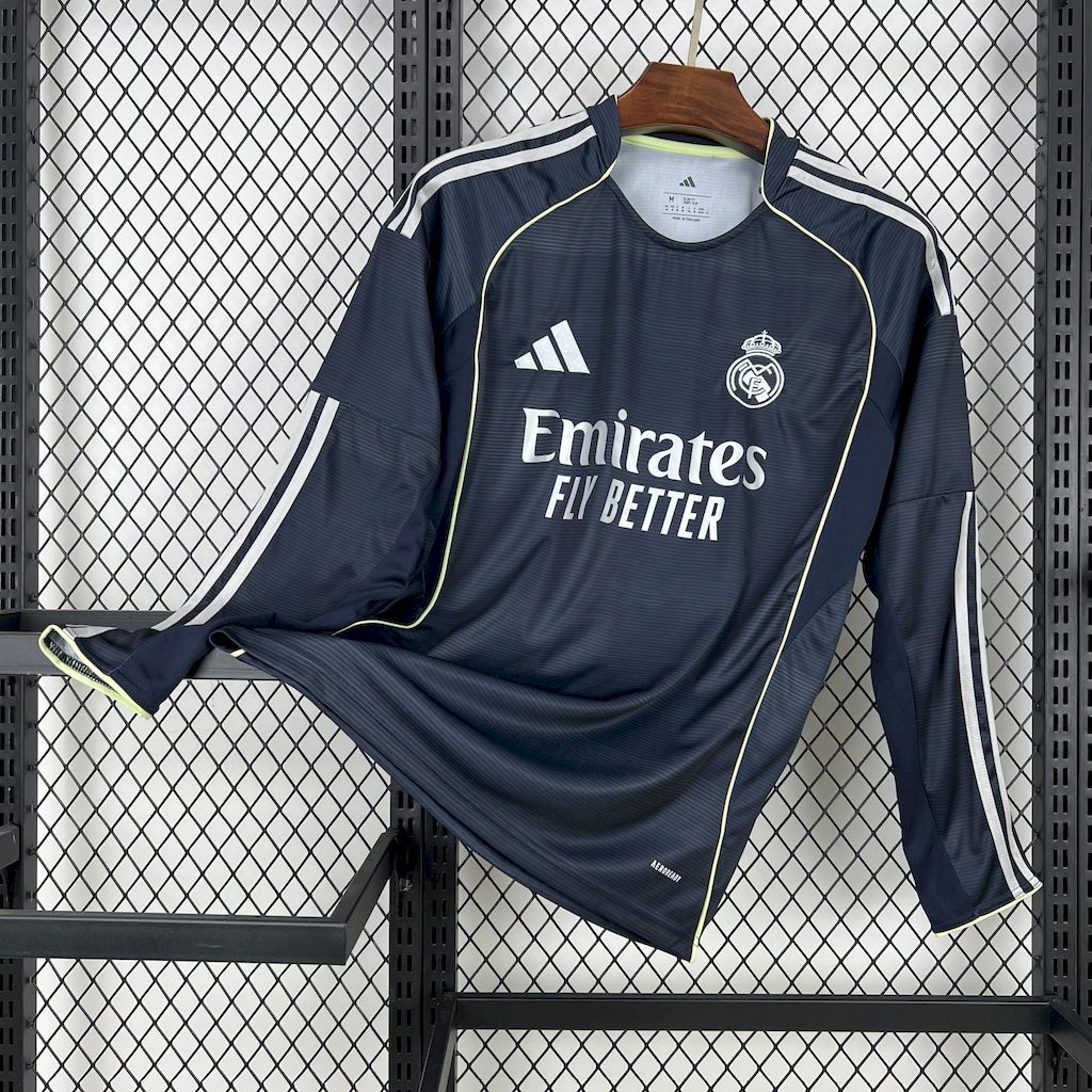 Real Madrid 25/26 away Long Sleeves jersey kit