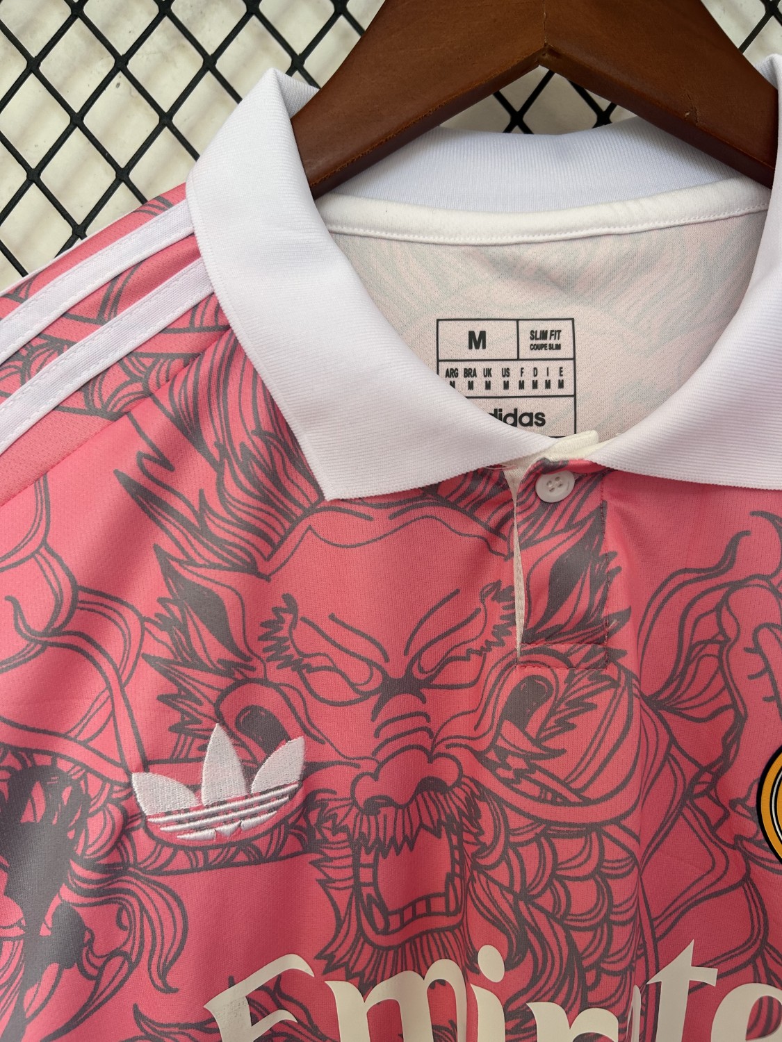 Real Madrid 25/26 pink dragon jersey kit shirt