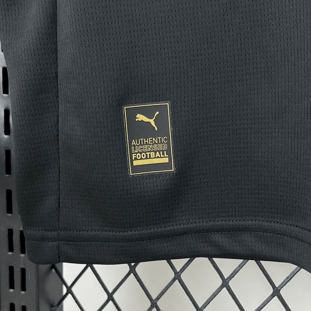 Manchester City 25/26 black away jersey kit shirt