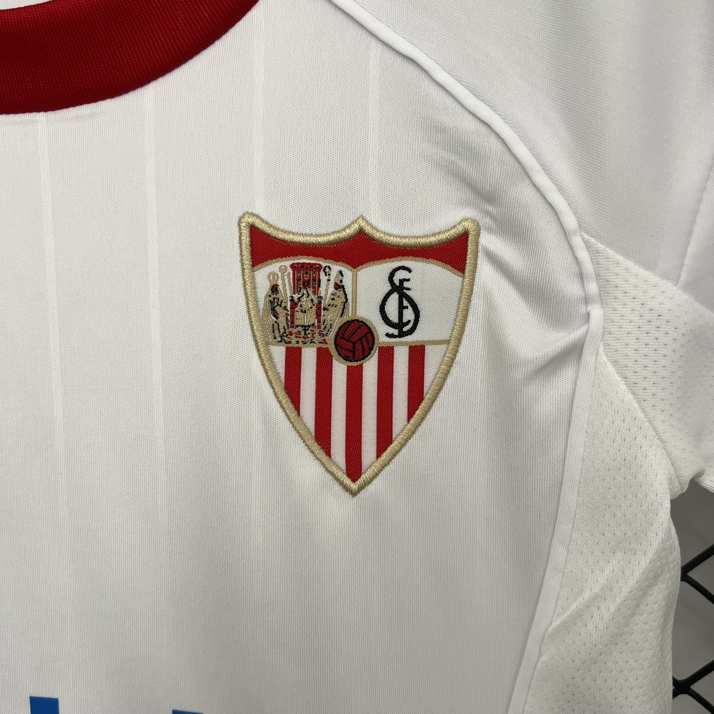 Sevilla 25/26 home kids jersey kit
