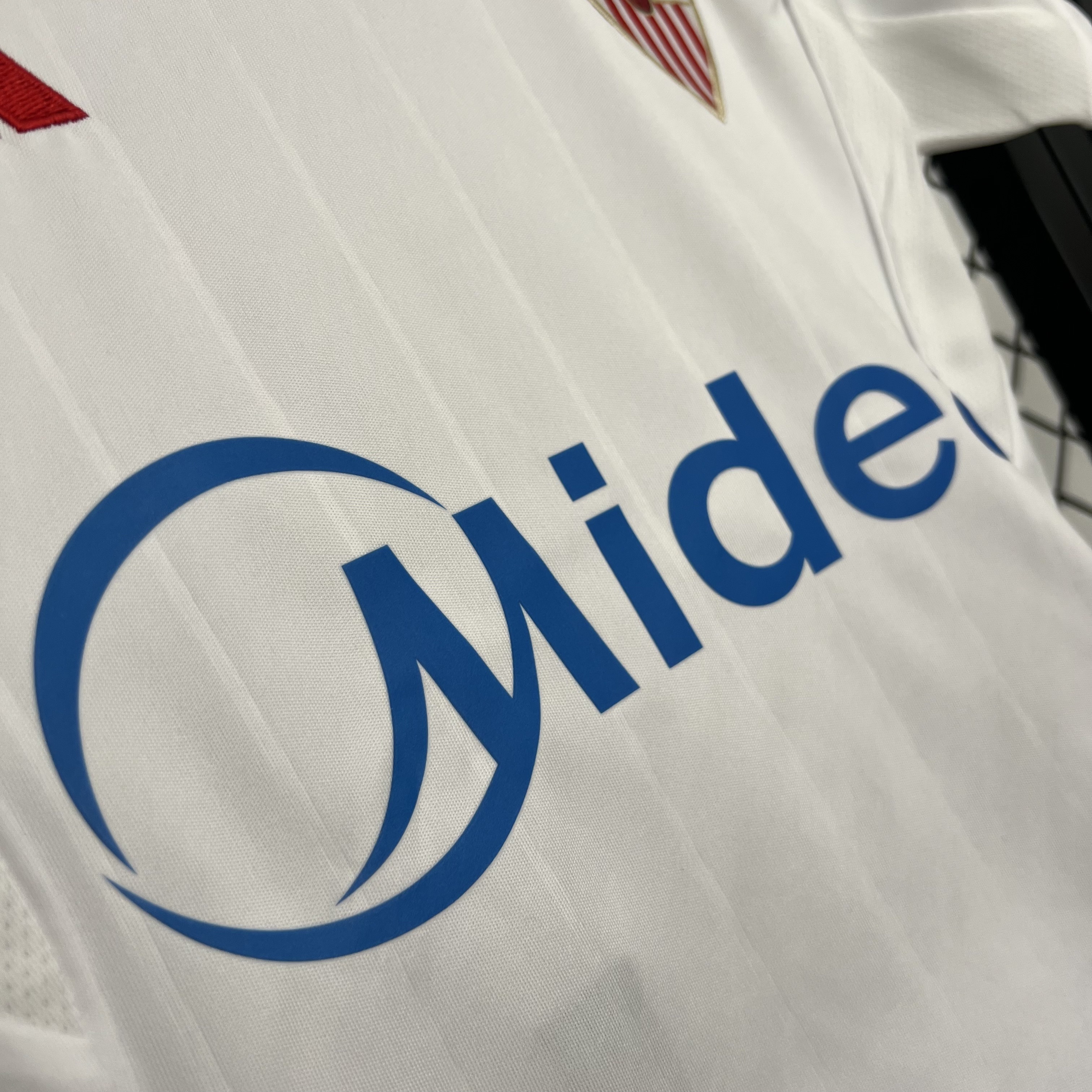 Sevilla 25/26 home kids jersey kit