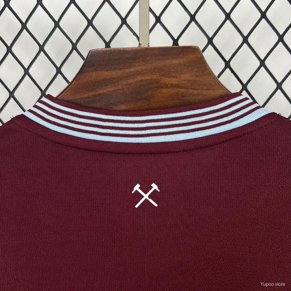 West Ham United 25/26 home jersey kit shirt