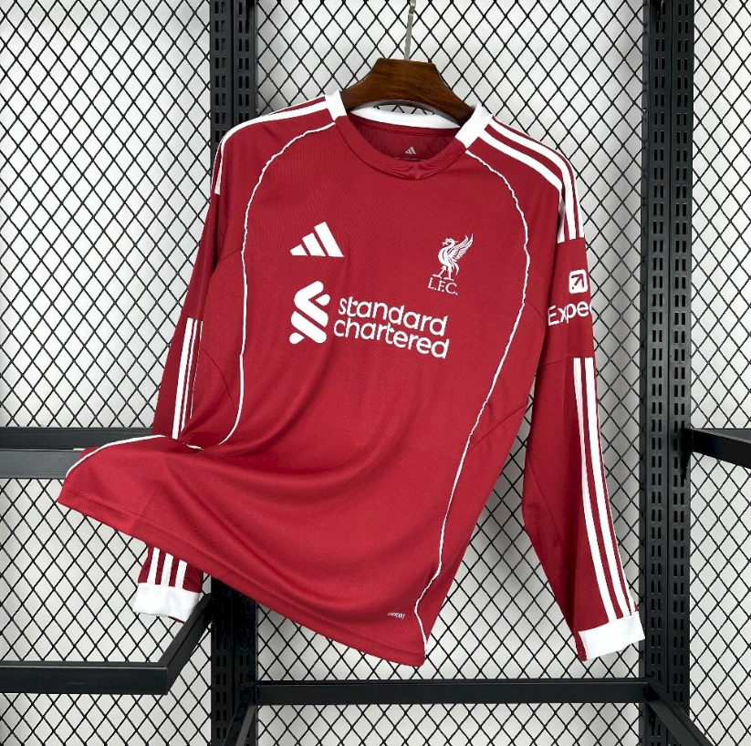 Liverpool 25/26 home Long sleeves jersey kit