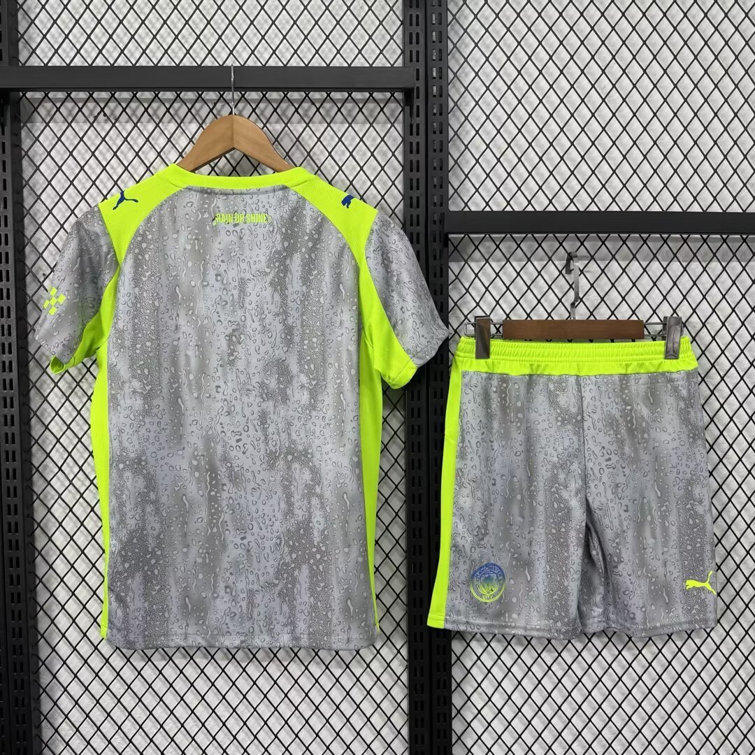 Manchester City 25/26 third kids jersey kit