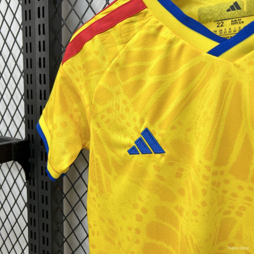 Colombia 2026 home kids jersey kit