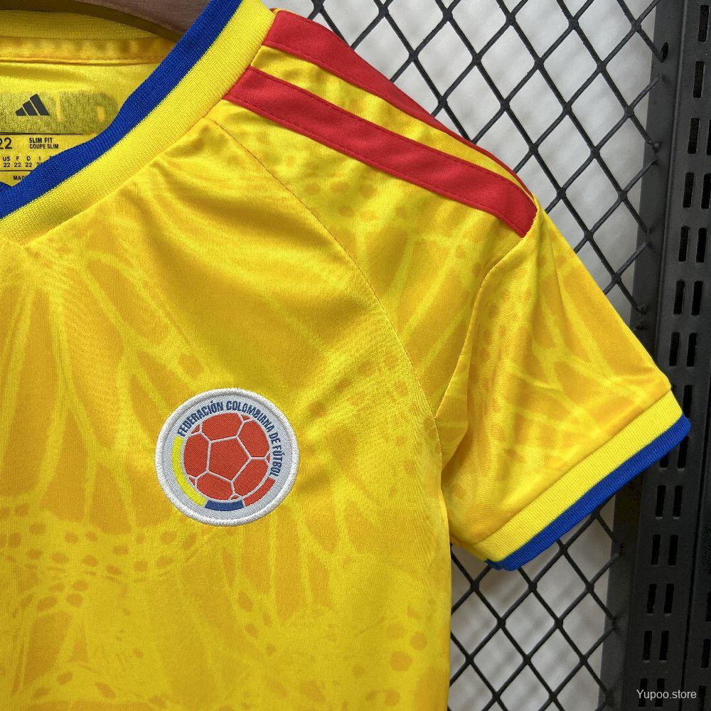 Colombia 2026 home kids jersey kit