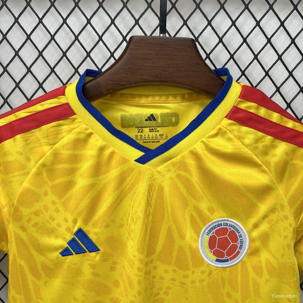 Colombia 2026 home kids jersey kit