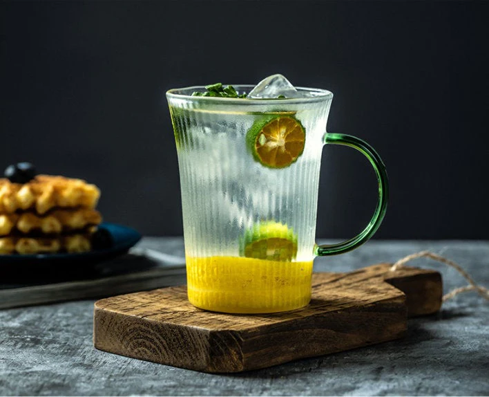 Japanese Style Drinking Glasses with Handles