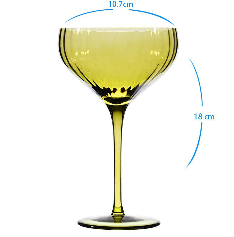 Olive Vintage Style Martini Glass