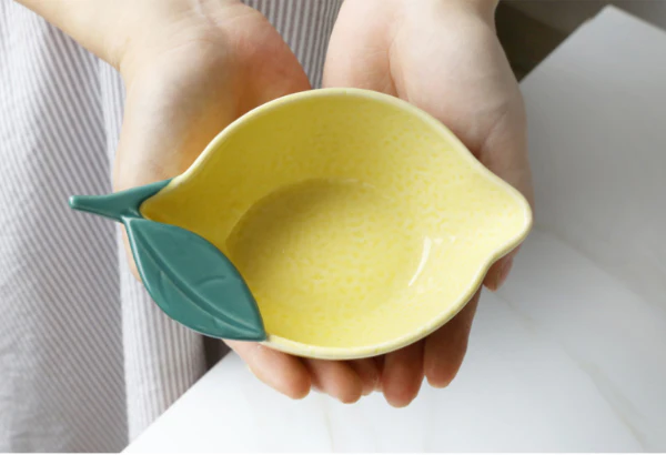 Kids Favorite Ceramic Lemon Shaped Plate