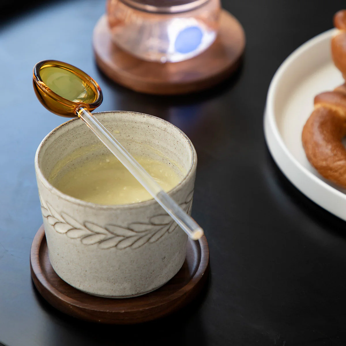 Colorful Lollipop Glass Spoon - Set of 2