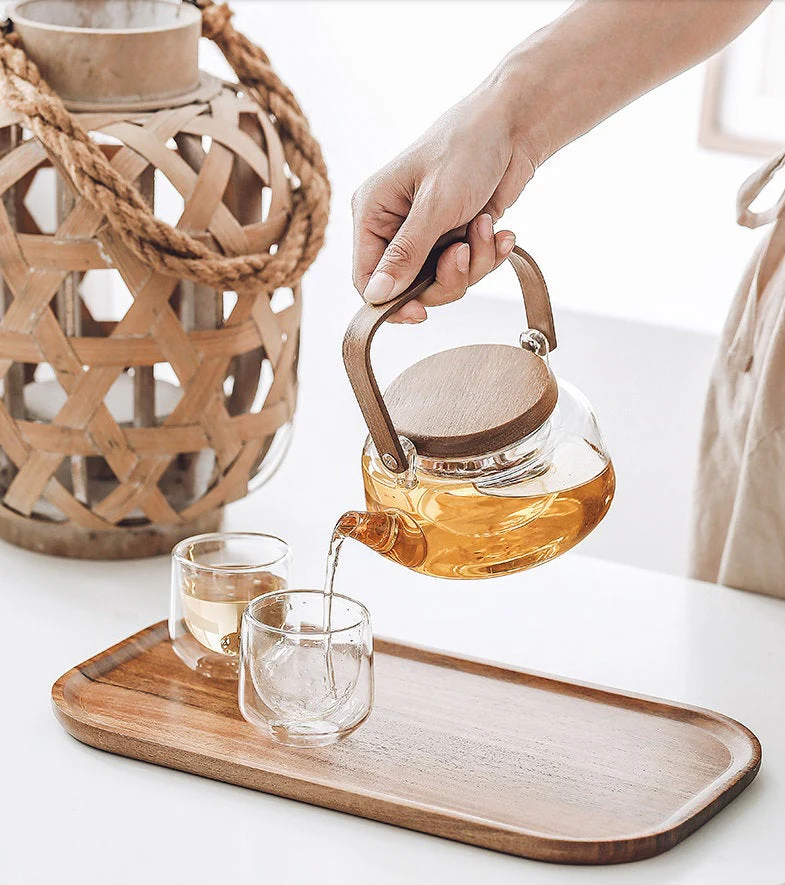 Handmade Modern Japanese Style Tea Set With Tray