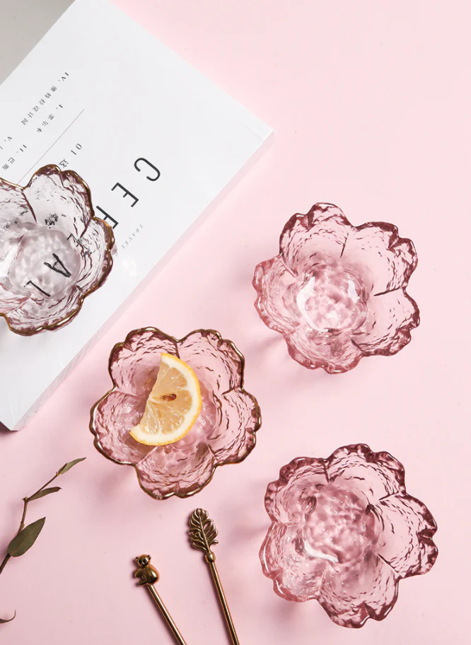 Japanese Style Cherry Blossom Condiment Bowls
