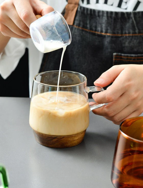 Modern Double Wall Glass Coffee Mugs