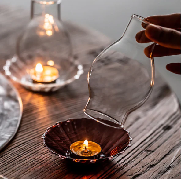 Tulip Glass Candle Holder