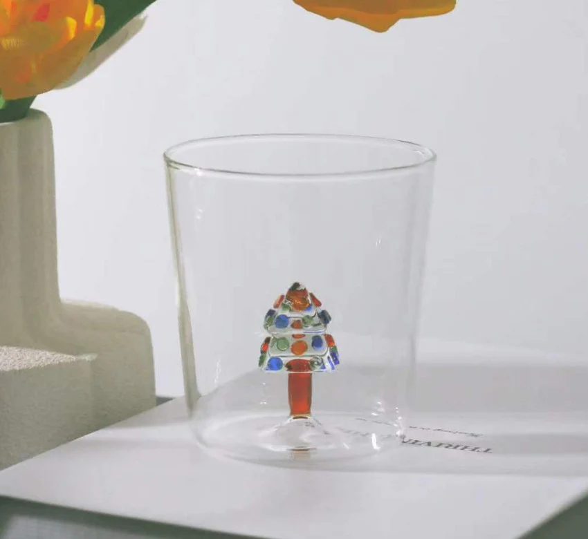 Vintage Christmas Tree Borosilicate Glass