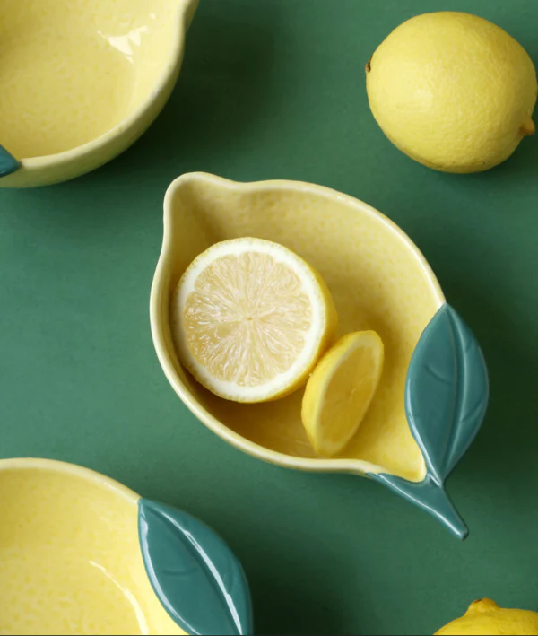 Kids Favorite Ceramic Lemon Shaped Plate
