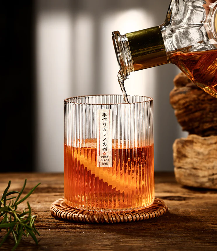 Handmade Japanese Style Whiskey Glasses - Set of 4