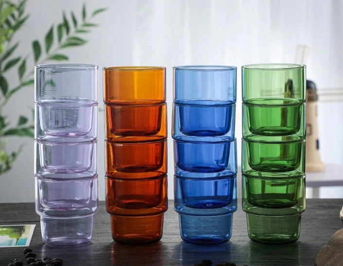 Colorful Stackable Drinking Glasses