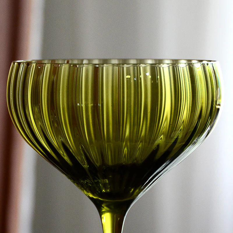 Olive Vintage Style Martini Glass