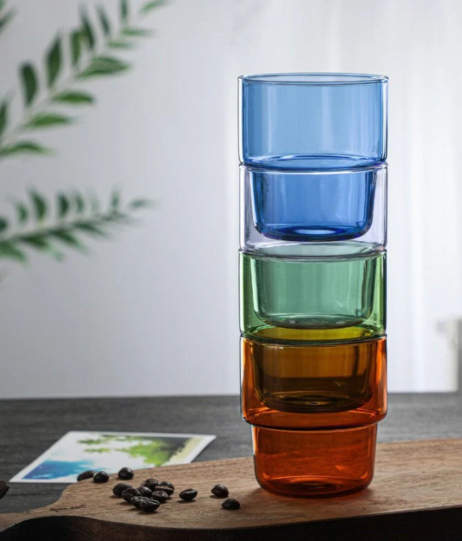 Colorful Stackable Drinking Glasses